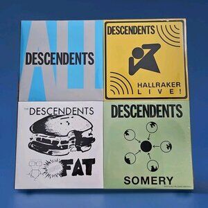 Lot of 4 Descendents Records: All, Bonus Fat, Hallraker, Somery